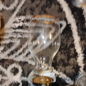 Elegant Glass with Gold Rim